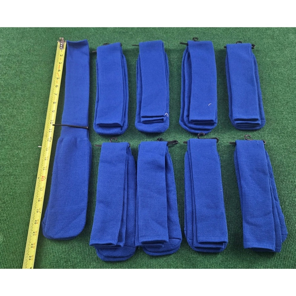 Royal Blue Athletic‎ Crew Socks SM Royal 9 Pair NEW
